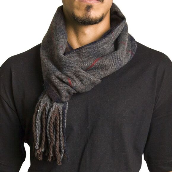 Alpine Swiss Mens Scarf Softer Than Cashmere Scarves Plaids Womens Winter Shawl - Picture 2 of 5